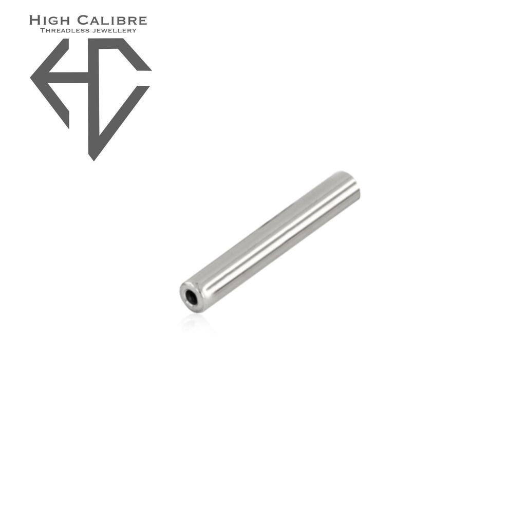 Titanium threadless barbell post