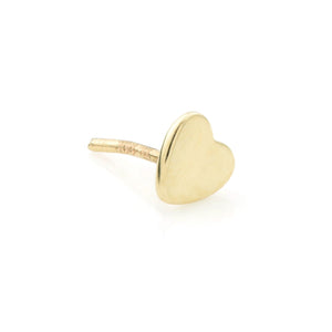 Tris Lyon Threadless 14k Yellow Gold Heart End