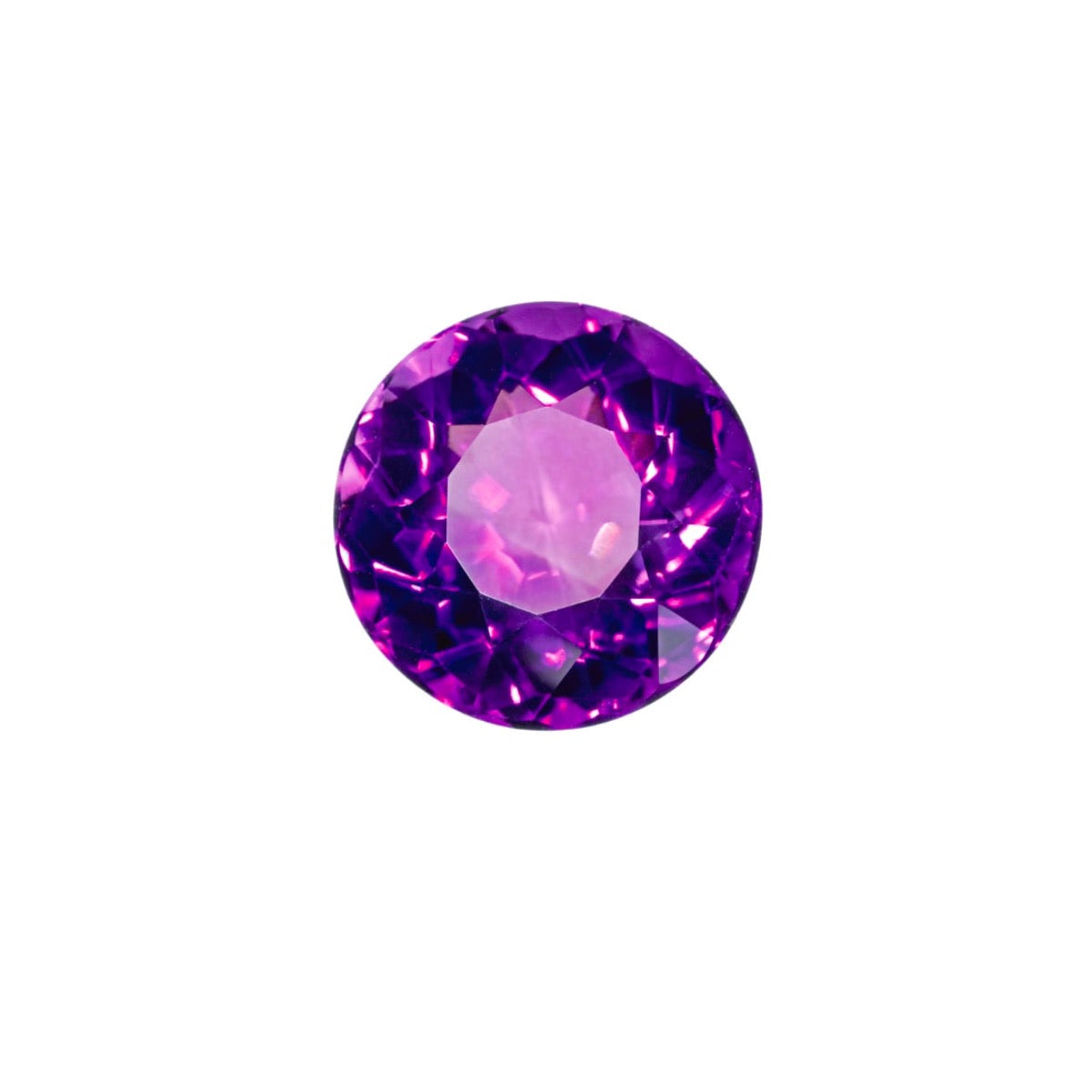 Gem Disk Nose Screw amethyst crystal