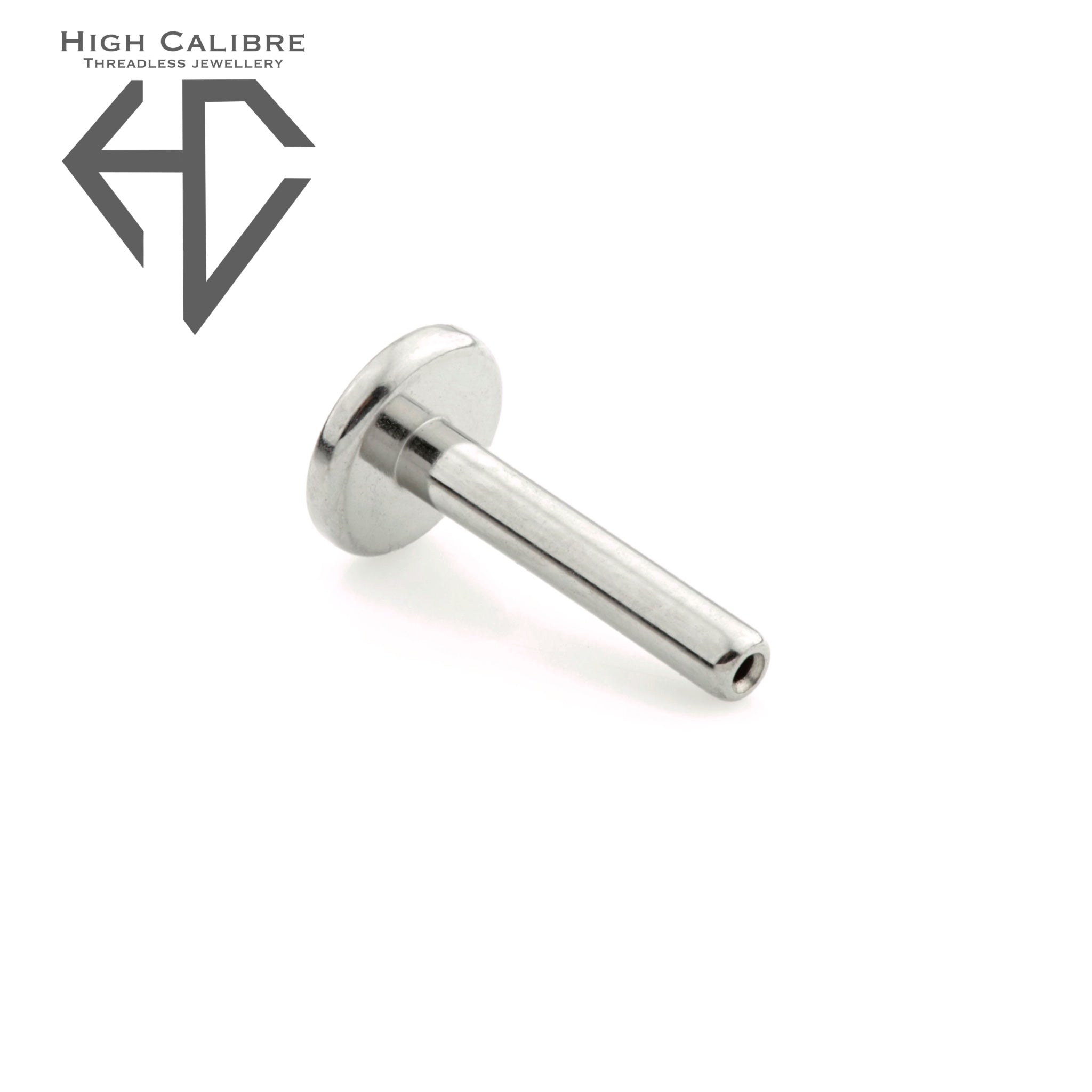 Titanium Threadless Labret Post 16G (1.2mm) with 3mm Base